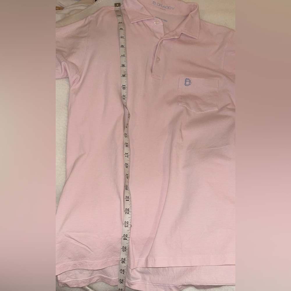 B Draddy Sport light pink polo shirt golf club Nevada Tour small pristine - Picture 10 of 11